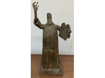 Moses Sculpture Signed H.W. Hauptman
