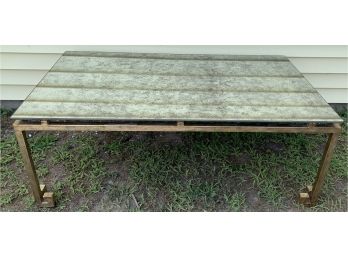 Chinoise Style Mirrored Top Coffee Table