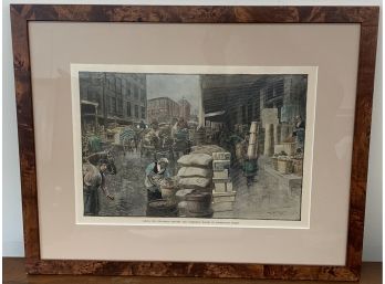 Framed Print- “among The Wholesome Grocery And Commission Houses On Washington St”