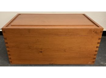 Well Built Custom Trunk With Upholstered Insert And Interior