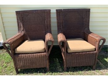 Pair Of Wicker Style Chairs