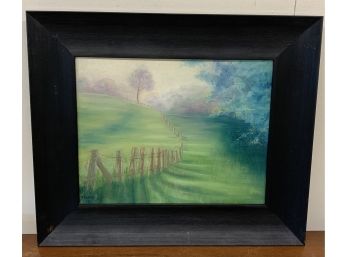 Framed Oil On Canvas Signed J. Rivard “misty Morn”
