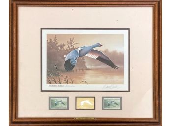 Daniel Smith Medallion Edition ‘Snow Goose’ Stamp Print, Signed And Numbered