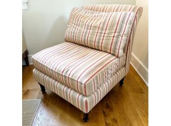 Striped Slipper Chair