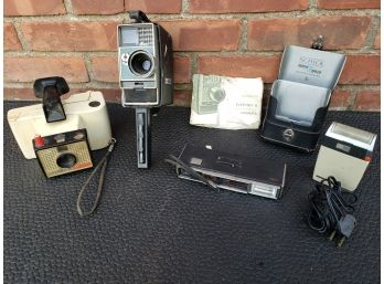Lot Of (4) - 3 Vintage Cameras & Schick Electric Shaver