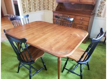 Hitchcock Dining Table With 5 Chairs