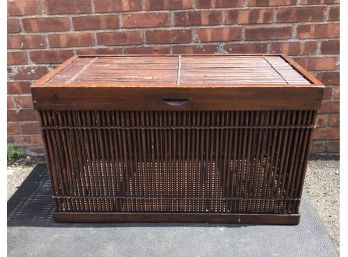 Stained Bamboo Linen Chest