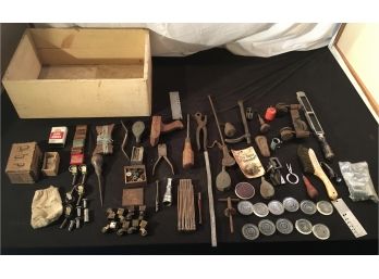 Assorted Antique Tools And Hardware