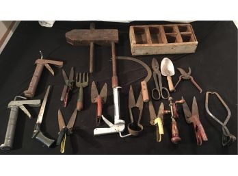 Antique Sheep Shears And Tools