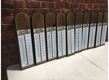 10 Vintage Wooden Pepsi-cola Thermometers