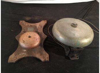 2 Vintage Alarm Bells