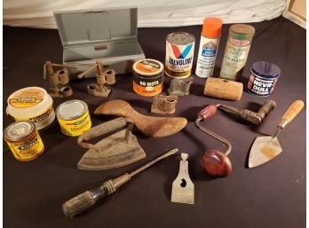 Vintage Tool, Hardware & Toolbox Lot