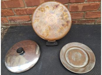 Copper Clad 1801 Paul 'Revere Ware' Pot & Copper Plate