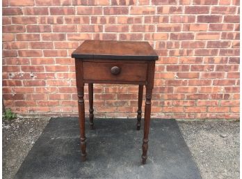 Wooden Side Table With Drawer