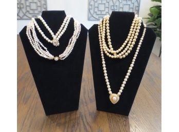 Collection Of 4 Pearl Necklaces