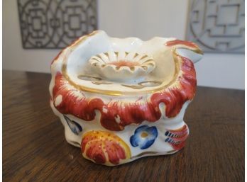 Porcelain Inkwell With Gilt Edging