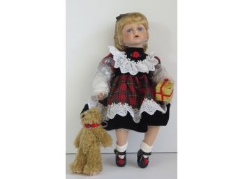 Christmas Heritage Signature Collection Porcelain Doll