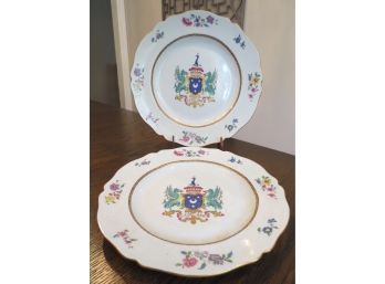 2 NELSON ROCKEFELLER COLLECTION MOTTAHEDEH PLATES