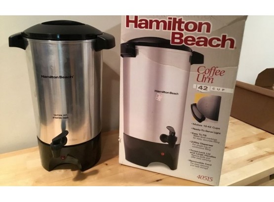 Hamilton Beach 42 Cup Electric Coffee Maker.