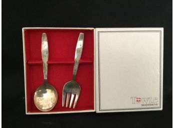 Towle  Siversmith Baby Spoon And Fork.