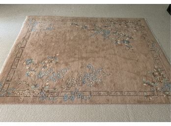 Large Wool Asian Carpet (almost 8' X 10')