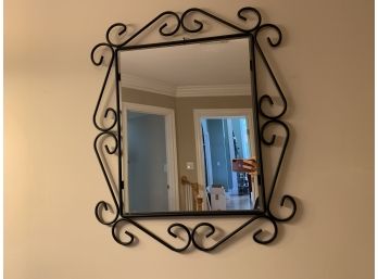 Rectangular Metal Framed Mirror
