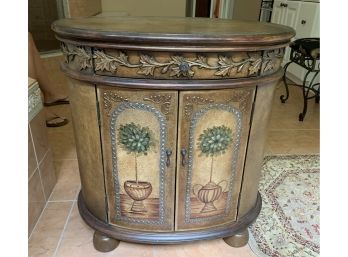 Oval French Country Style Decorative Cabinet From Powell Furniture