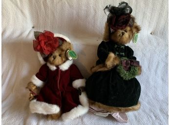 Lot Of 2 Seasonal “Bearington Collection”  Stuffed Bears