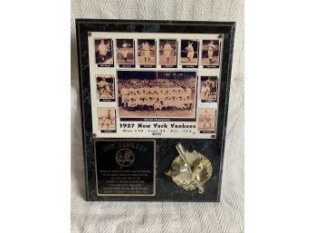 Vintage 1927 NY Yankees Team Print With Stats