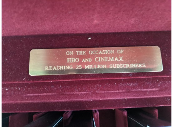 AN HBO Series Of Award Winning Videos In A Lacquered Movie Box With Velvet Lining