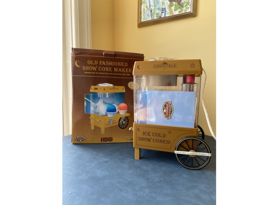 HBO Old Fashioned Snow Cone Maker With Supplies Never Opened Brand New !!!