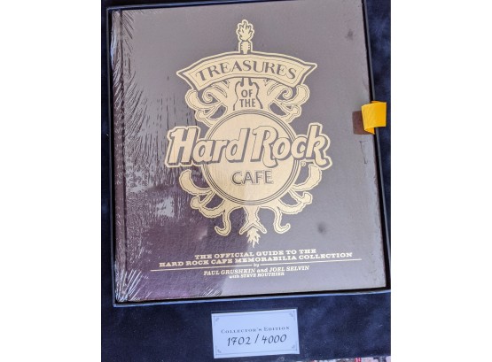 1st Edition Of Treasures Of The Hard Rock Cafe Still In Box.