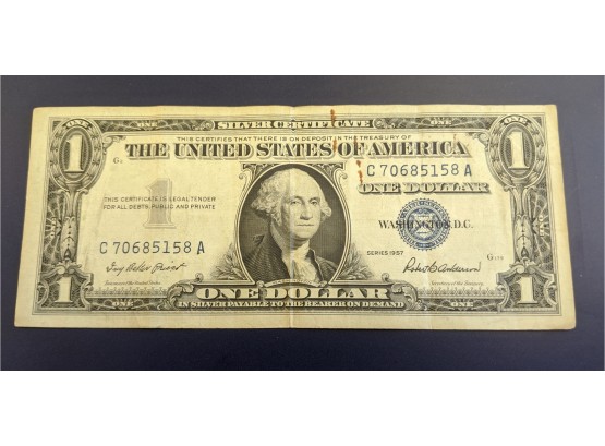 US $1.00 Silver Certificate Series 1957