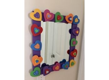 Cute And Colorful Heart Themed Mirror From Heart And Soul