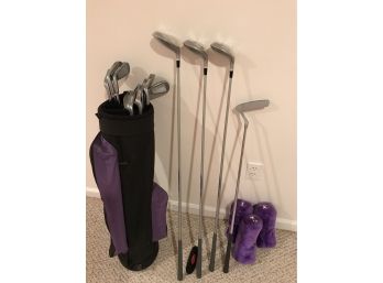 Complete Set Of Wilson  Ladies Right Handed Golf Clubs And Bag
