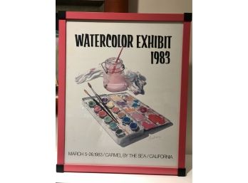 Watercolor Exhibit  Custom Framed Wall Art