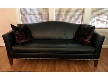 Exquisite Ethan Allen High Quality Leather Couch #1 Of 2 In This Auction