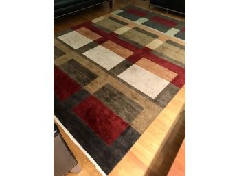 Eye Catching Ethan Allen Jewel Colored Area Rug Retail $2,500!