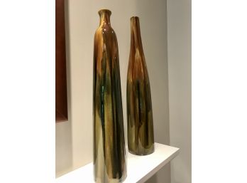 Pair Of Nice Slim Vases