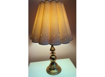 Vintage Gold Tone Baluster Table Lamp