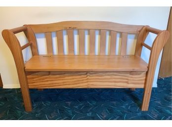 Nice Pine Lift Top Storage Bench