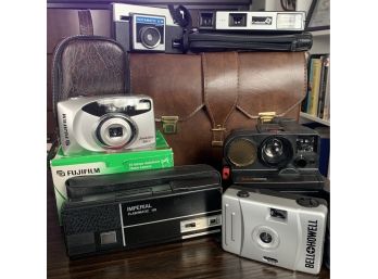 Group Of Cameras, Flash's  & Cases