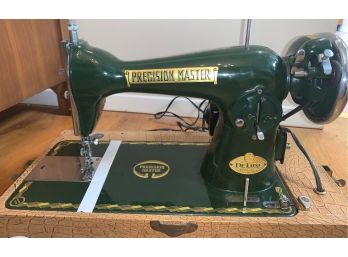 Percision Master Vintage Sewing Machine, Deluxe Model, 1952