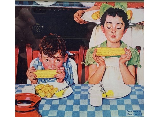 Norman Rockwell Lithograph, Who's Having More Fun? (9953)