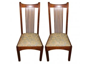 Stickley 21st Century Collection Spindle Side Chairs-Set Of 2