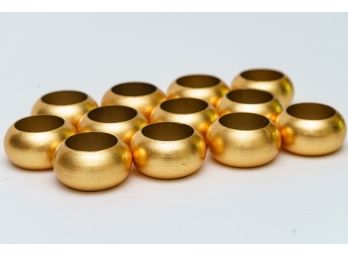 Gold Votive Candle Holders -Set Of 12