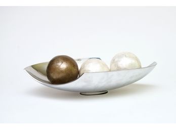 17” Decorative Bowl With Spheres