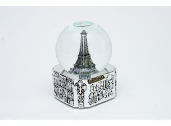 Paris Eiffel Tower Musical Snow Globe