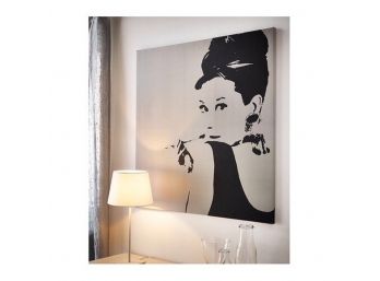 Audrey Hepburn Breakfast At Tiffany’s Print On Canvas
