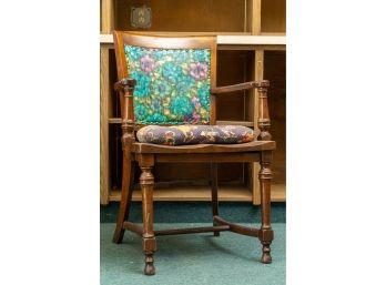 Antique Chair With Funky Upholstery